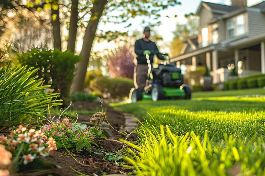 mowing lawn machine